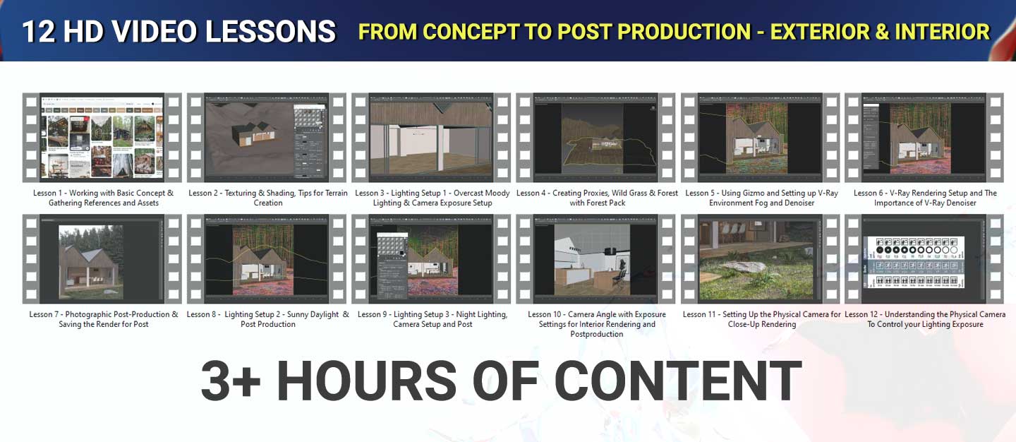 V Ray Rendering Course Full V-Ray Archviz Course (2 in 1) + Project Files – Alejandro3D ...